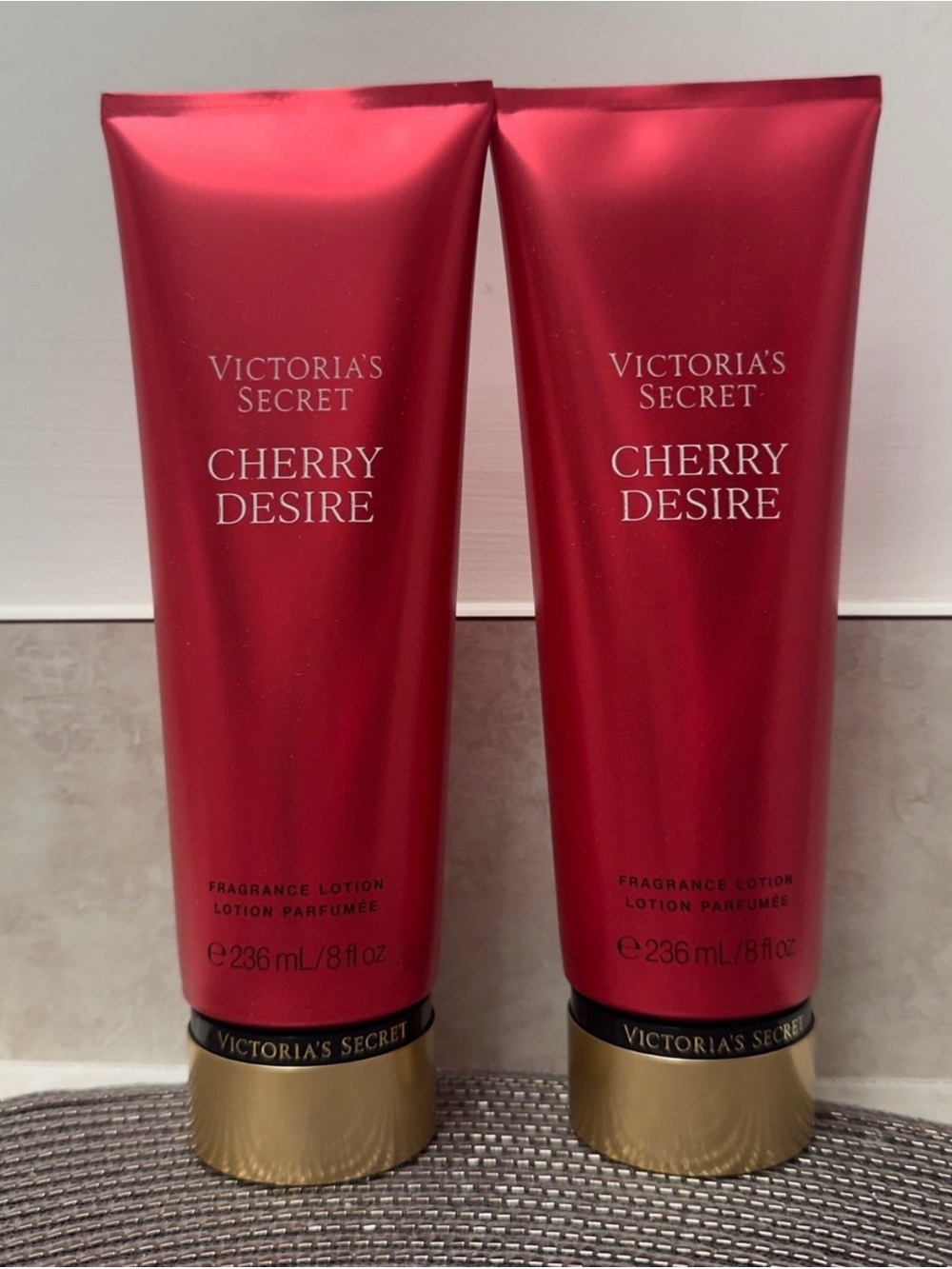 NWT Victoria's Secret Cherry Desire Fragrance Lotion Set